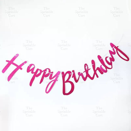 Happy Birthday Wall and Cake Banner Decoration TSC