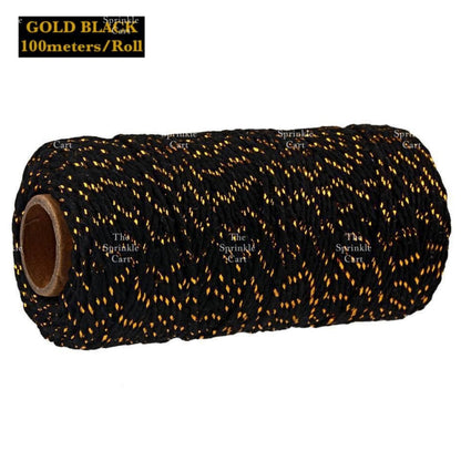 Jute String and Semi Elastic Cotton Thread for DIY Gift Wrapping and Arts and Crafts TSC