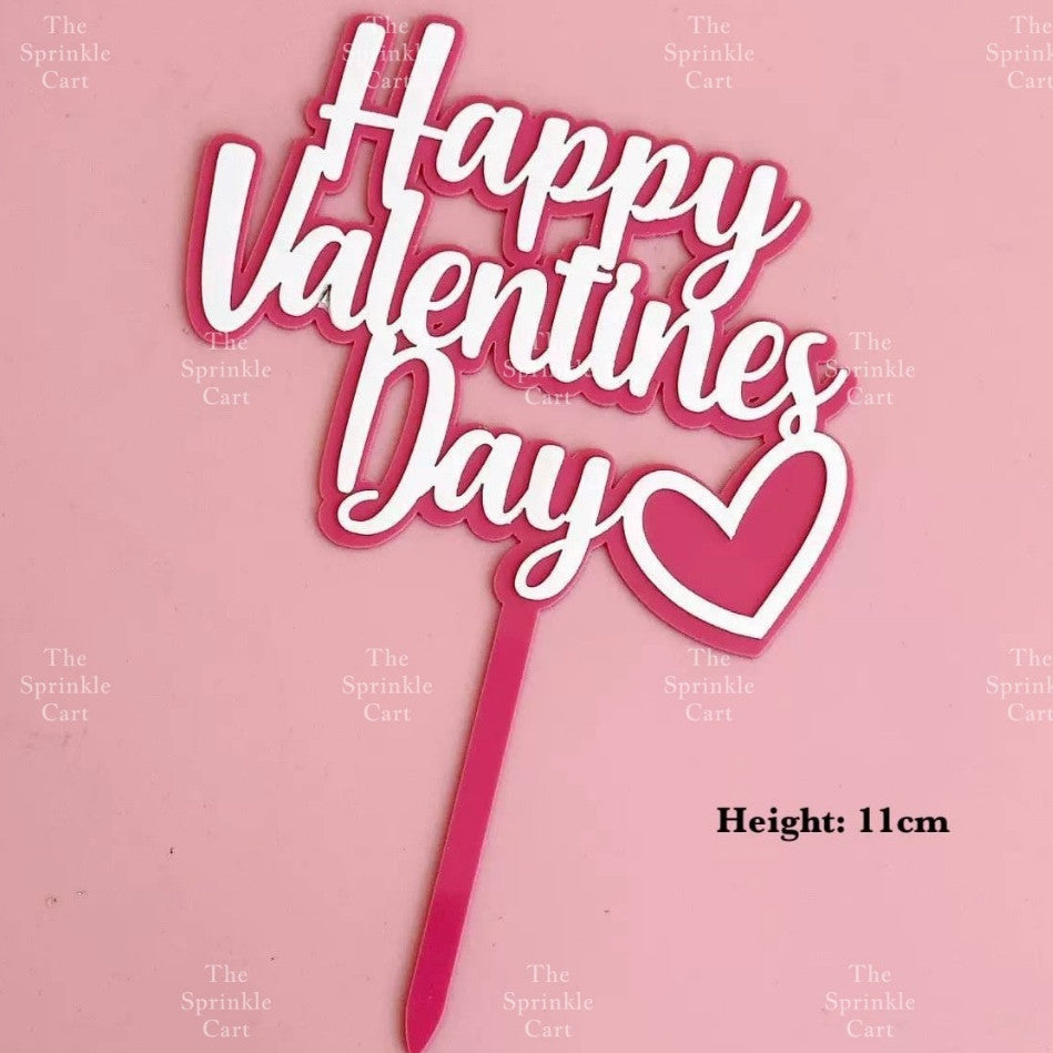 Merry Christmas Happy New Year Holidays Valentines Love Acrylic Cake Topper Decoration TSC