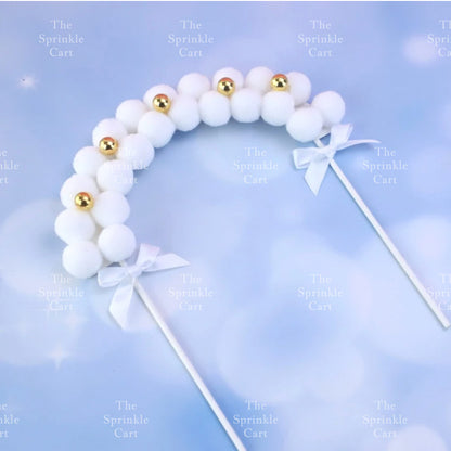 Colorful Rainbow Cloud DIY Topper Decoration