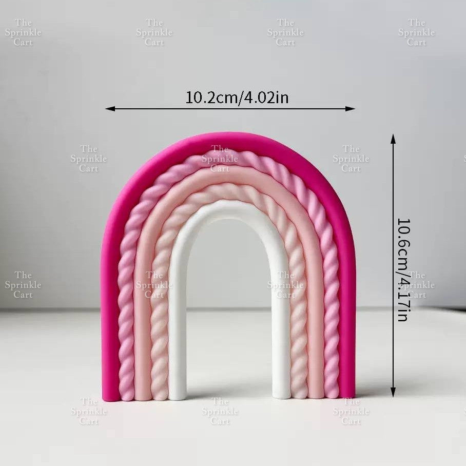 Rainbow Cloud Polymer Topper for DIY Decoration