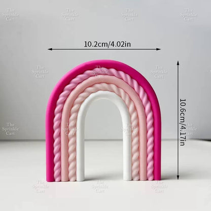 Rainbow Cloud Polymer Topper for DIY Decoration