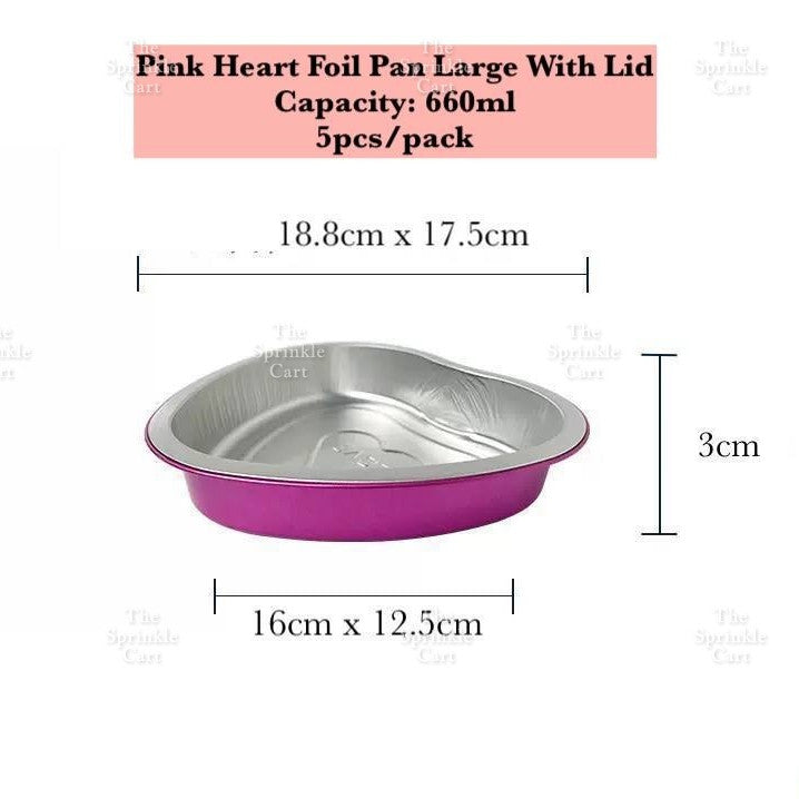 Dessert Round Heart Rectangle Cups with Lid Aluminum Foil Bakewares Decoration TSC