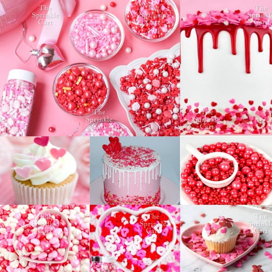 Christmas Valentines Themed Edible Sprinkles Dragees Bento Candy Sampler Candies Cake Decoration