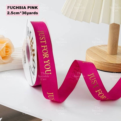 Just For You Satin Ribbon DIY Flower Bouquet and Cake Gift Tie Packaging TSC