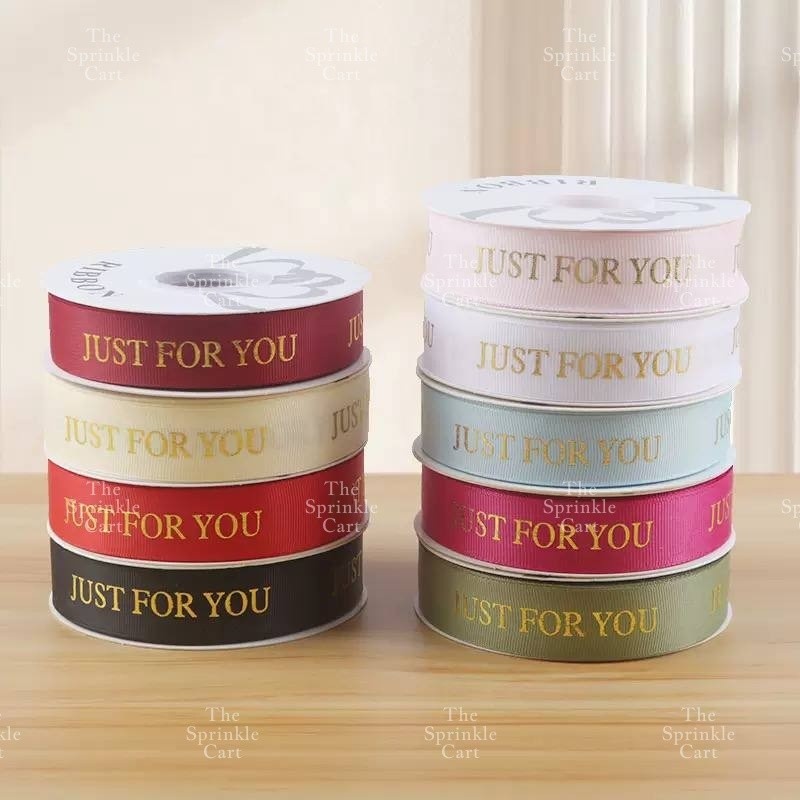 Just For You Satin Ribbon DIY Flower Bouquet and Cake Gift Tie Packaging TSC