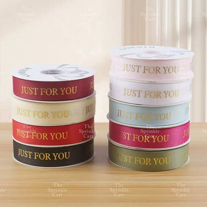 Just For You Satin Ribbon DIY Flower Bouquet and Cake Gift Tie Packaging TSC