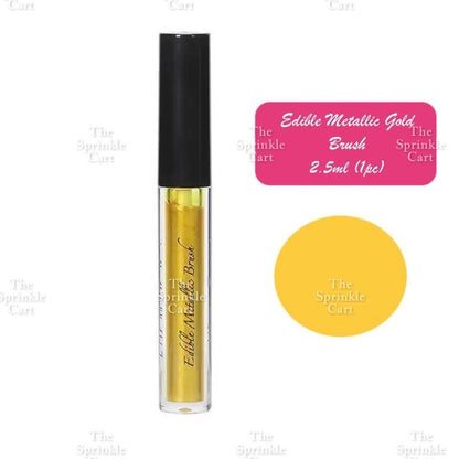 Edible Pigment Dual Tip Writing Pen and Metallic Edible Brush Cake Macaron Decoration TSC
