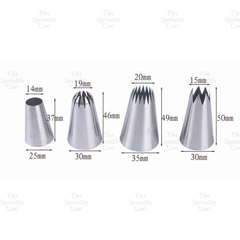 Nozzle Set with Piping Bag for Icing Cake Decoration TSC