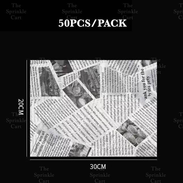 Wax Paper Non Grease Food Wrapper for Sandwich Burger Bread Pastry Packaging TSC