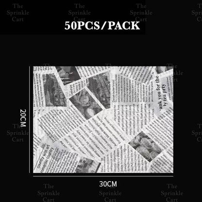 Wax Paper Non Grease Food Wrapper for Sandwich Burger Bread Pastry Packaging TSC