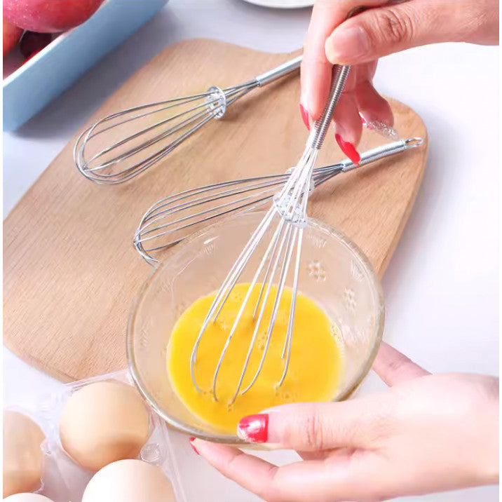 Egg Yolk Separator with Long Handle and Silver Mini Whisk TSC