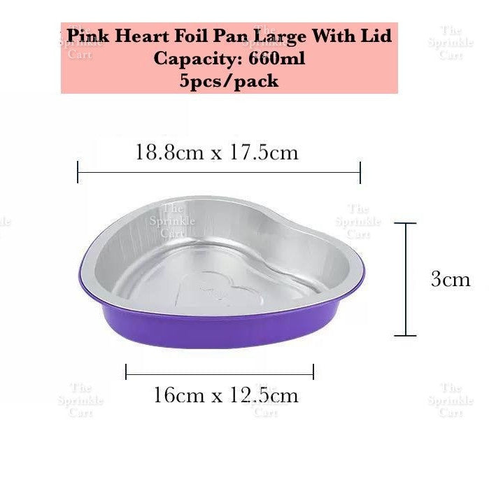 Dessert Round Heart Rectangle Cups with Lid Aluminum Foil Bakewares Decoration TSC