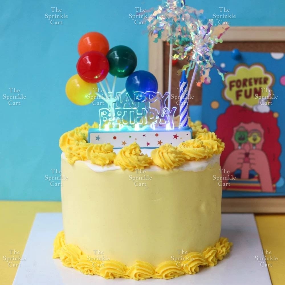 Happy Birthday Letter and Number LED Candle Topper Holder TSC