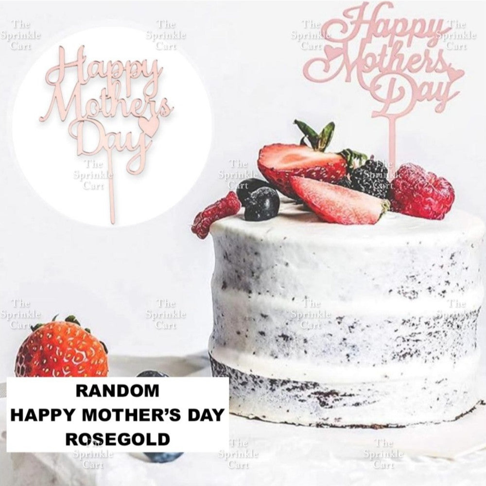 Mother’s Day Father’s Day Theme Cake Acrylic Paper Topper Decoration TSC