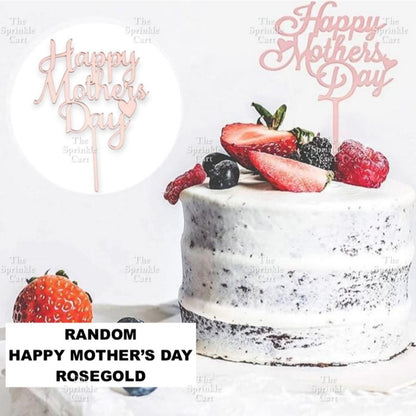 Mother’s Day Father’s Day Theme Cake Acrylic Paper Topper Decoration TSC