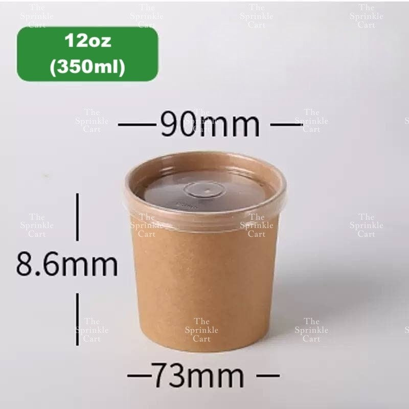 Kraft Paper Tub with Lid  TSC
