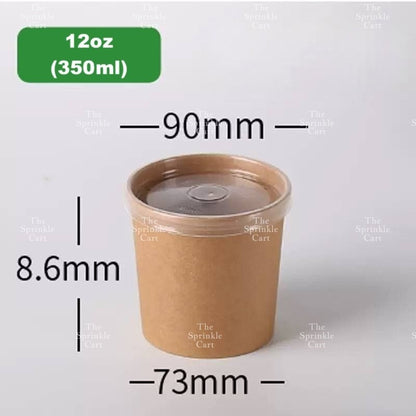 Kraft Paper Tub with Lid  TSC