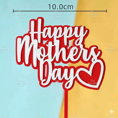 Mother’s Day Father’s Day Theme Cake Acrylic Paper Topper Decoration TSC