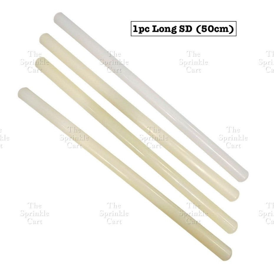 Non-stick Fondant Plastic Rolling Pin With Handle Rubber and Stainless Steel Baking Roller TSC