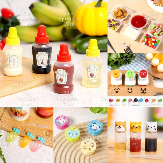 Refillable Mini Bento Sauce Container and DIY Character Puncher TSC