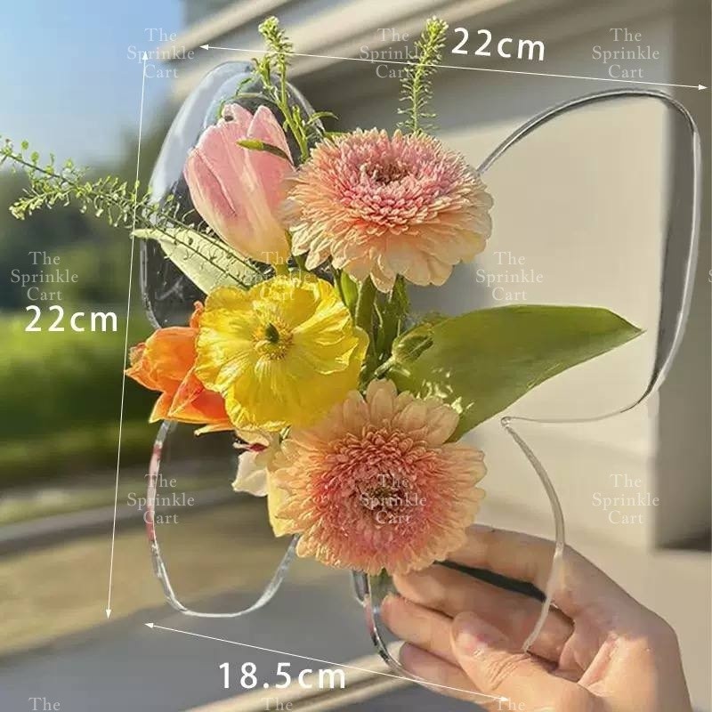 Glass Frame Flower Holder DIY Floral Arrangement Decoration TSC