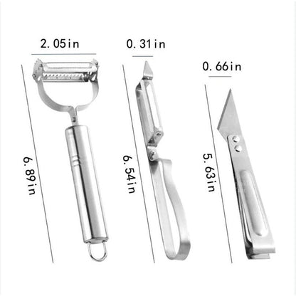 Stainless Steel Double Roller Pizza Wheel Cutter and Spatula Pastry Tools TSC