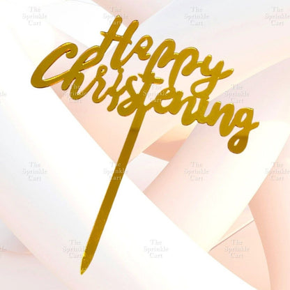 Acrylic Glitter Paper Happy Birthday Mr & Mrs Girl Boy Cake Topper Party Supplies