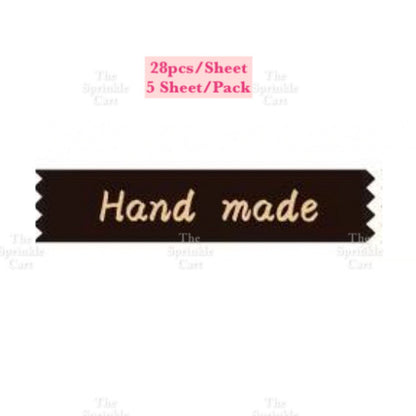 Food Box Sticker Label with Statement and Sticky Tape TSC