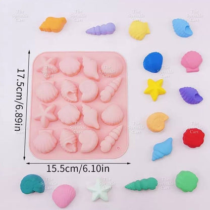 Under The Sea Themed Silicone Molder Chocolate Resin Baking Mermaid Tail Under the Sea Molders