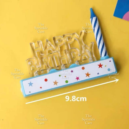 Happy Birthday Letter and Number LED Candle Topper Holder TSC