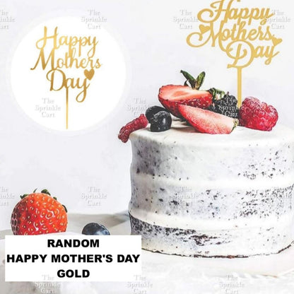 Mother’s Day Father’s Day Theme Cake Acrylic Paper Topper Decoration TSC