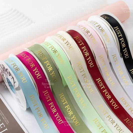 Just For You Satin Ribbon DIY Flower Bouquet and Cake Gift Tie Packaging TSC