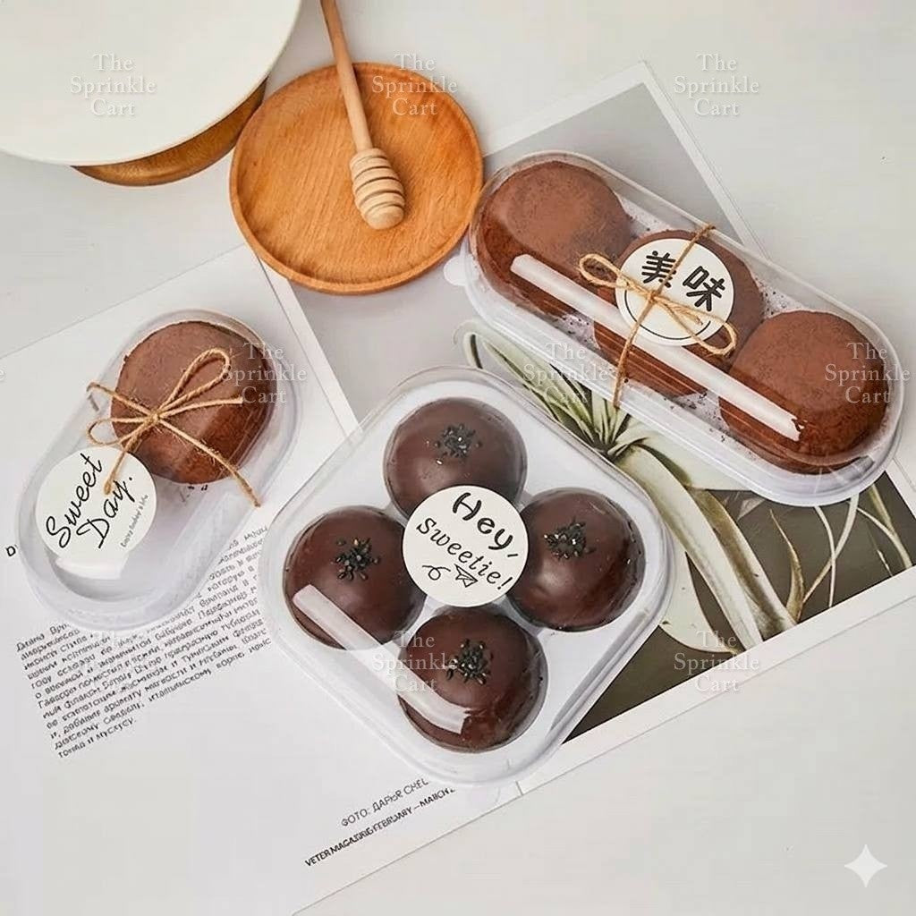 Transparent Dessert Plastic Container Cake Mousse Pudding Fruits Packaging TSC