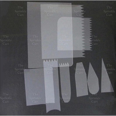 Soft Scraper Fine Edge Straight Cake Smoother and Trowel Baking Tool