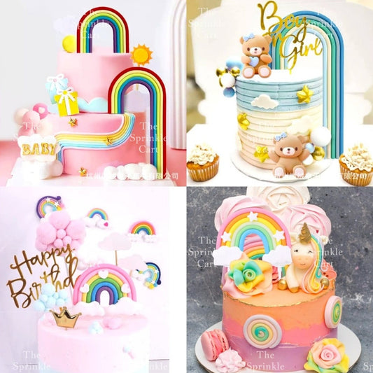 Boho Inspired Large Cross-border Rainbow Topper Decoration TSC