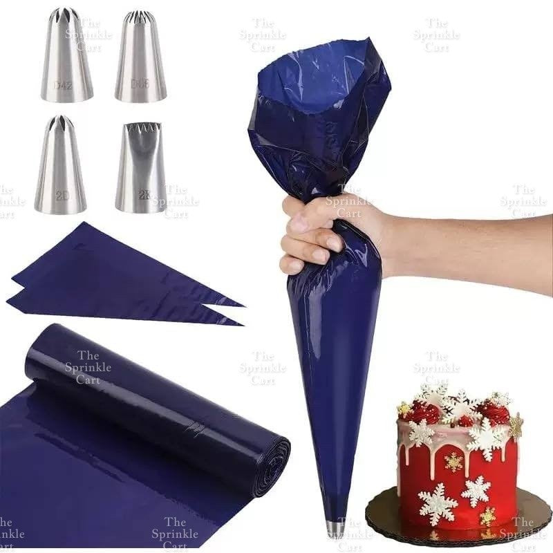22pcs Disposable Big Piping Bag Roll DIY Pastry Baking Tool TSC