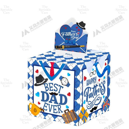 Surprise Money Pulling Box and Money Accordion Angpao Envelope DIY 3D Puzzle Cake Gift TSC