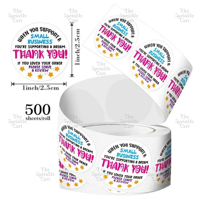 Self-adhesive Round Square Sticker and Sticky Tape Packaging TSC
