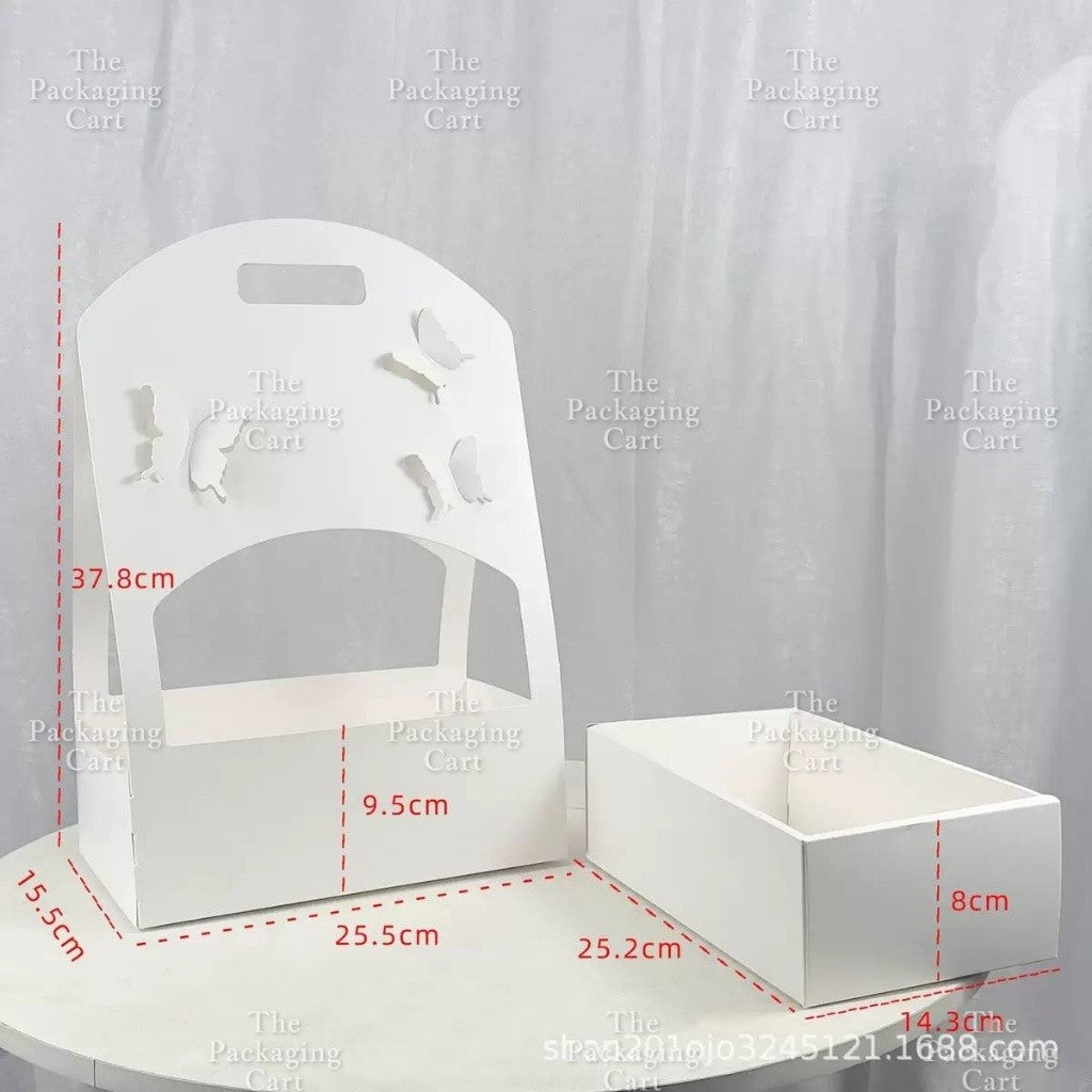 1pc Flower Basket Paper Holder for Floral Arrangement DIY Gift Bouquet TSC