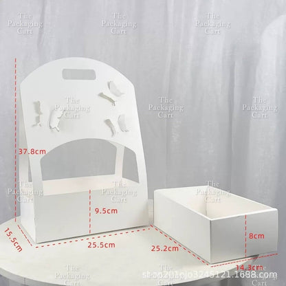 1pc Flower Basket Paper Holder for Floral Arrangement DIY Gift Bouquet TSC