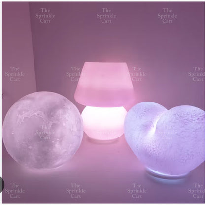 Moon Heart Night Light Lamp LED Cake Topper Decoration TSC
