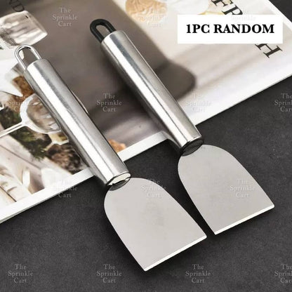 Stainless Steel Dough Rolling Pin and Wheel Pizza Cutter Spatula Baking Tools TSC