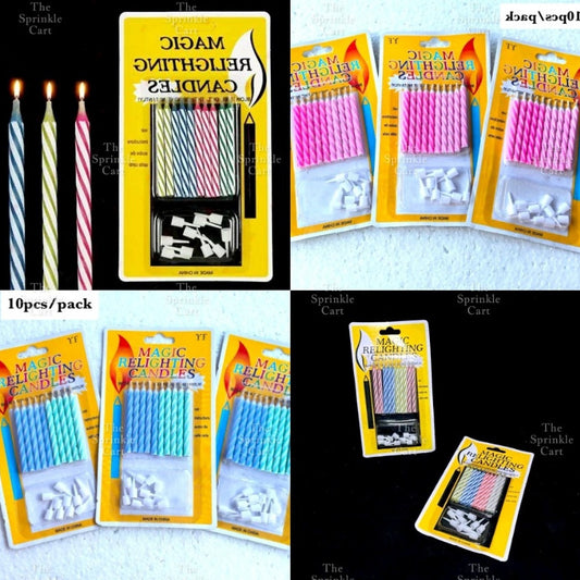 Colored Magic Relighting Candle for Any Occasions TSC