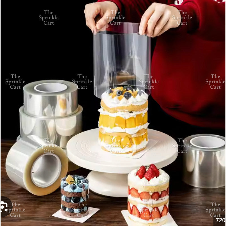 Acetate Cake Kitchen Clear Film Collar Transparent for Cake Decoration TSC