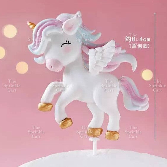 Unicorn Themed Cake Topper Birthday Decoration Happy Birthday Unicorn Horn Cupcake Set