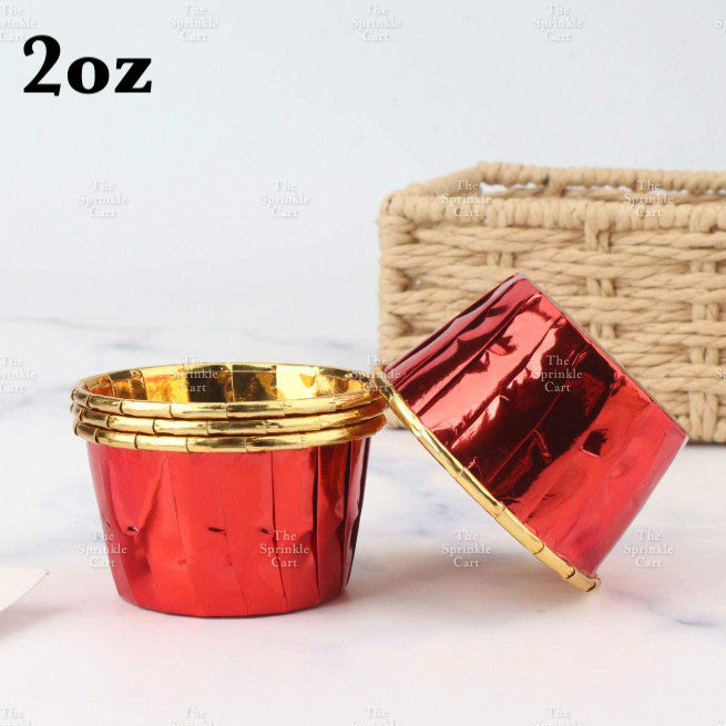 50pcs Colorful Foil Cupcake Liner Paper Cups Baking Muffin Liner