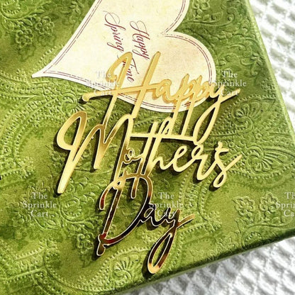 Mother’s Day Father’s Day Theme Cake Acrylic Paper Topper Decoration TSC