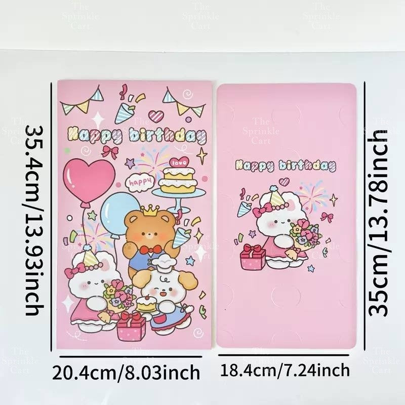 Surprise Money Pulling Box and Money Accordion Angpao Envelope DIY 3D Puzzle Cake Gift TSC