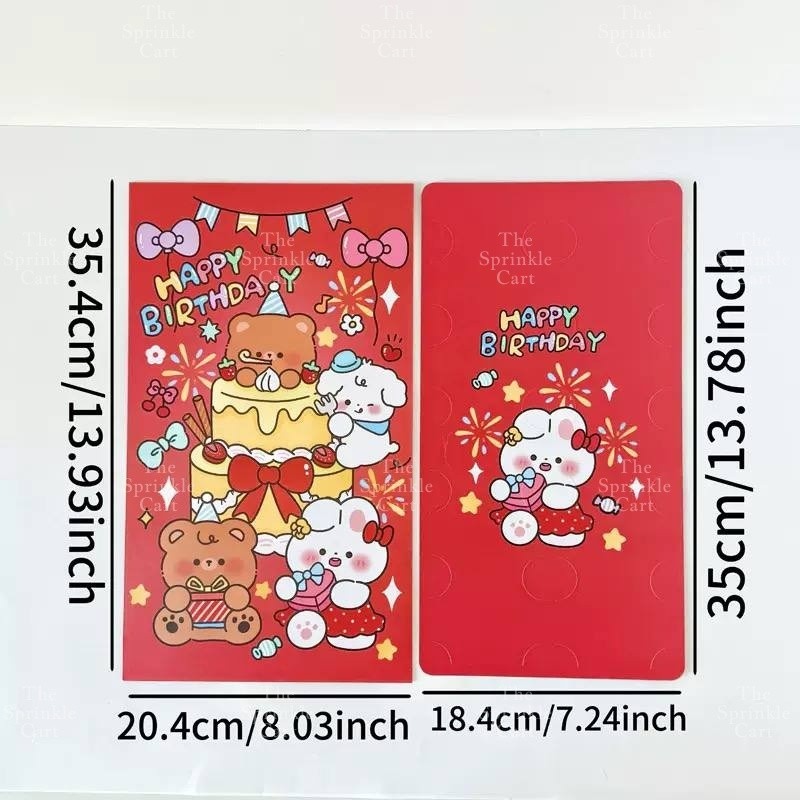 1pc Red Big Angpao and Cartoon Money Gift Envelope TSC